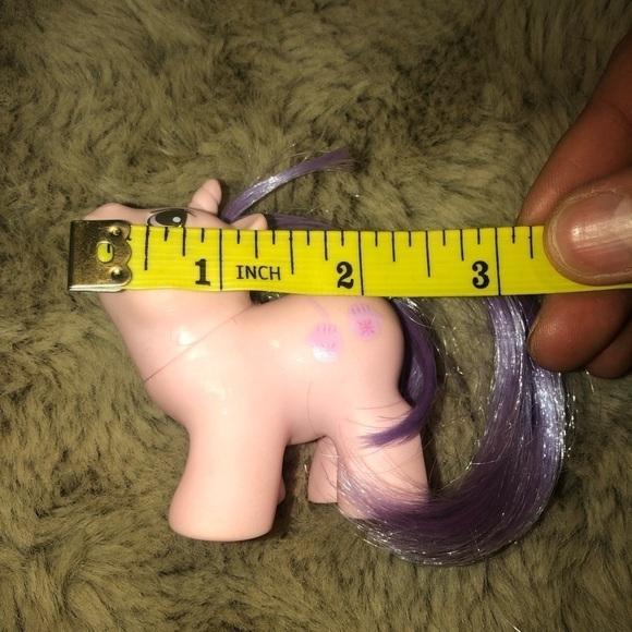 vtg 80s My Little Pony MLP “Baby Snookums” Pink Purple Mittens Image Rump - Picture 6 of 6
